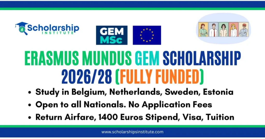Erasmus Mundus GEM Scholarship