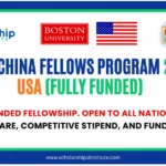 Global China Fellows Program 2026 in USA (Fully Funded)