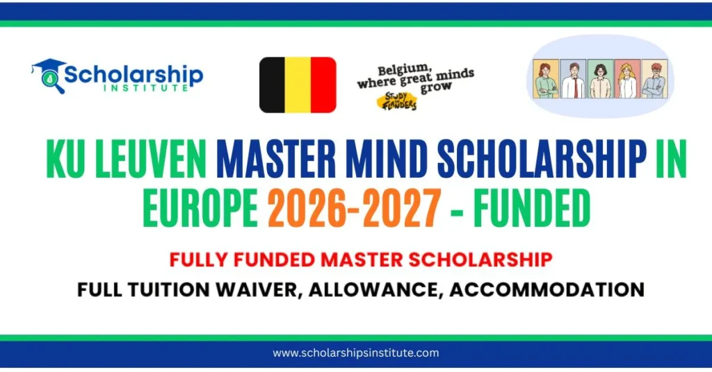 KU Leuven Master Mind Scholarship