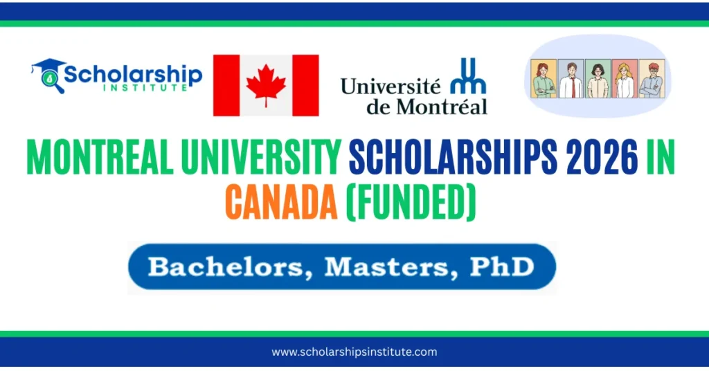 Montreal University Scholarships 2026 in Canada (Funded)