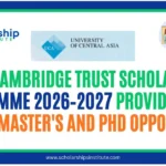UCA-Cambridge Trust Scholarship: Fully Funded Study at Cambridge 2026-2027