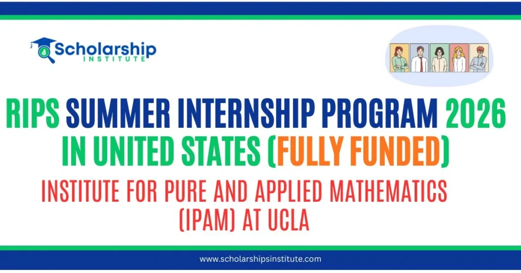 RIPS Summer Internship Program 2026 in United States (Fully Funded)