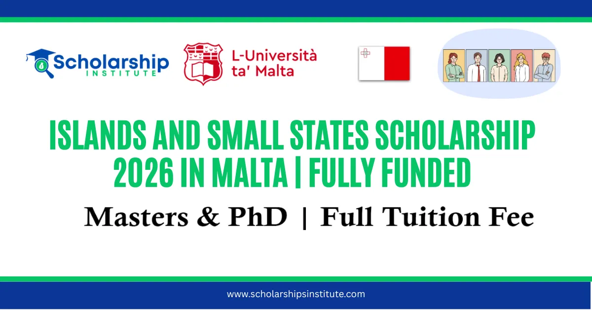 Islands and Small States Scholarship 2026 in Malta