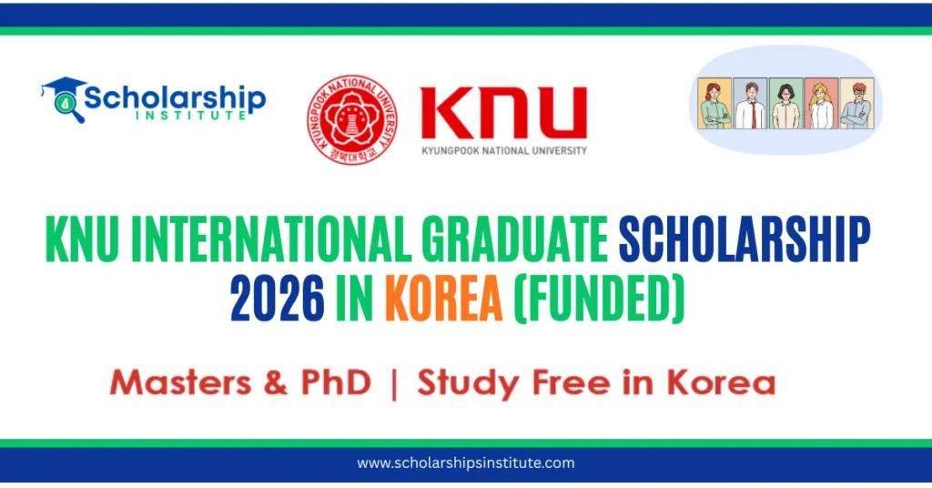 KNU International Graduate Scholarship 2026 in Korea (Funded)