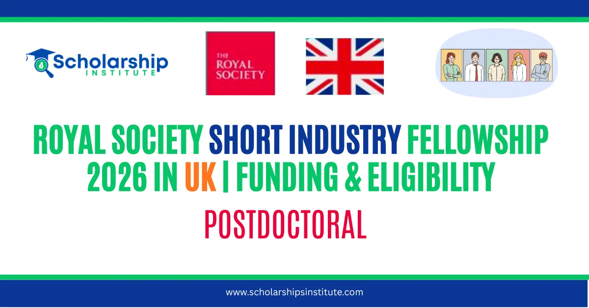 Royal Society Short Industry Fellowship 2026