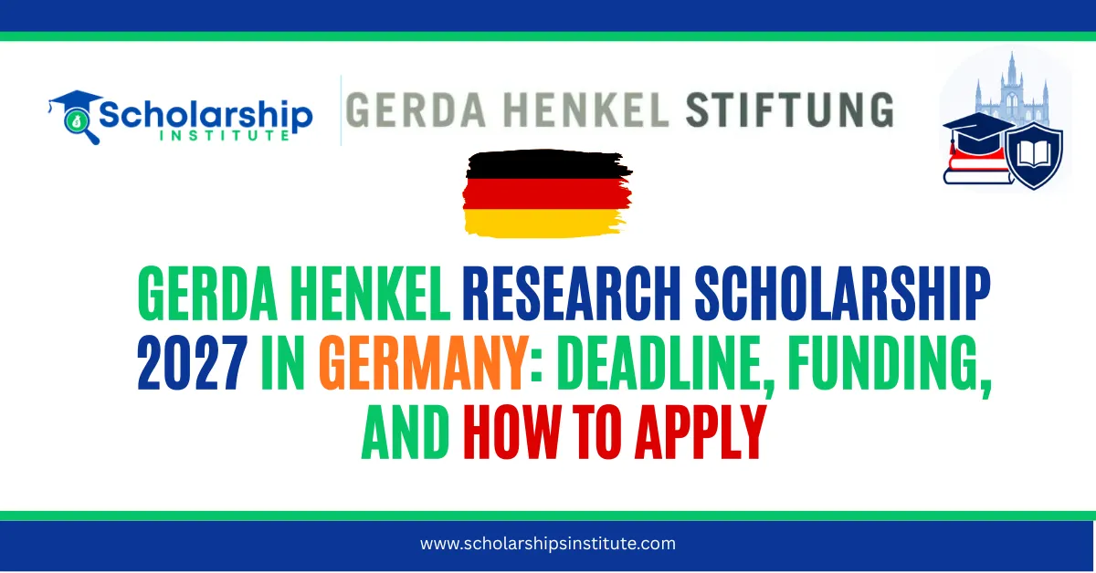 Gerda Henkel Research Scholarship