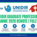 UNIDIR Graduate Professional Programme 2026 Remote | Fully Funded