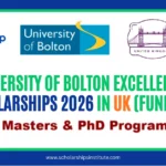 University of Bolton Excellence Scholarships 2026 in UK (Funded): Deadline, Funding, and How to Apply