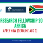 AI-4AI Research Fellowship 2026 in Africa: Apply Now (Deadline Aug 3)