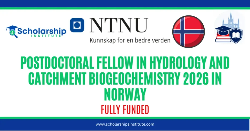Postdoctoral Fellow in Hydrology and Catchment Biogeochemistry