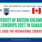 University of British Columbia Fellowships 2027 in Canada — for International Students