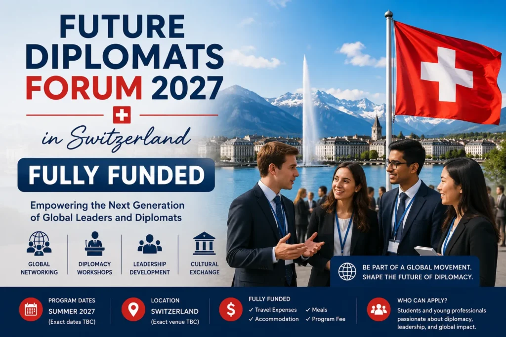 Future Diplomats Forum 2027 in Switzerland: Fully Funded