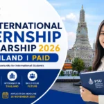 PSU International Internship Scholarship 2026 (Thailand)